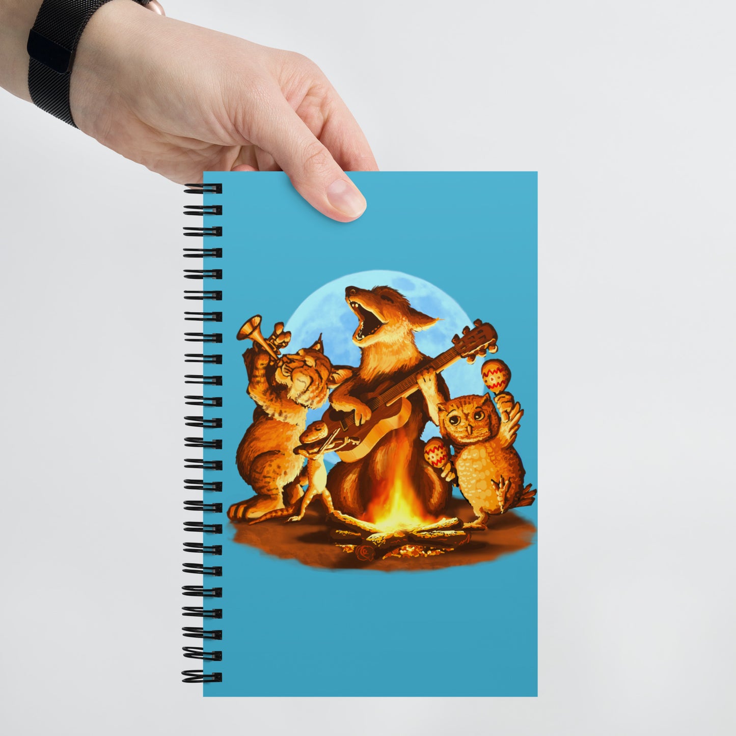 Campfire Mural by Joe Pagac | Spiral notebook