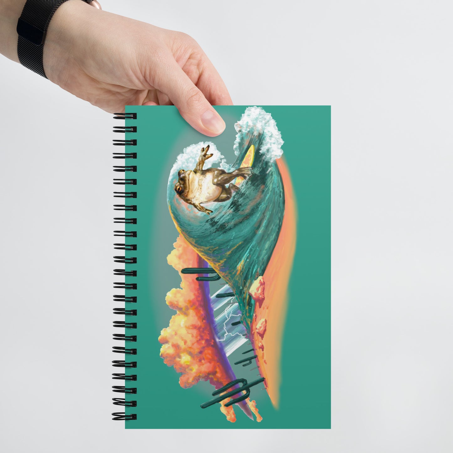 Surfer Dude Mural by Joe Pagac | Spiral notebook