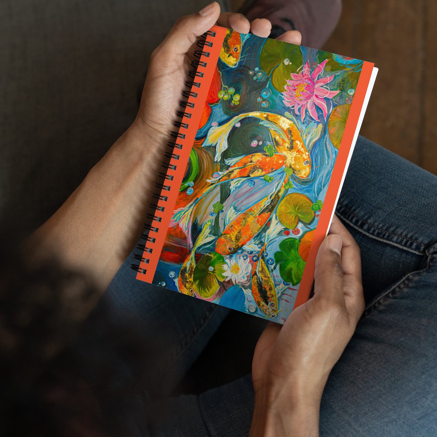 The Koi Pond by Andrea Rodriguez | Spiral notebook