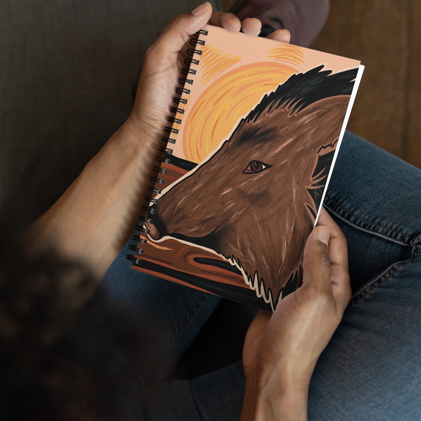 Javelina by Darby Hunter | Spiral notebook