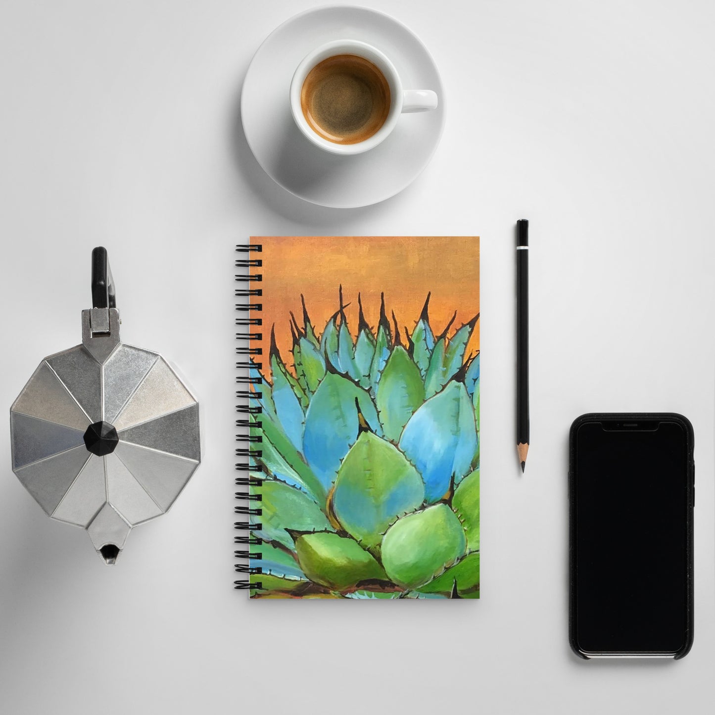 Blue Agave by Andrea Rodriguez | Spiral notebook