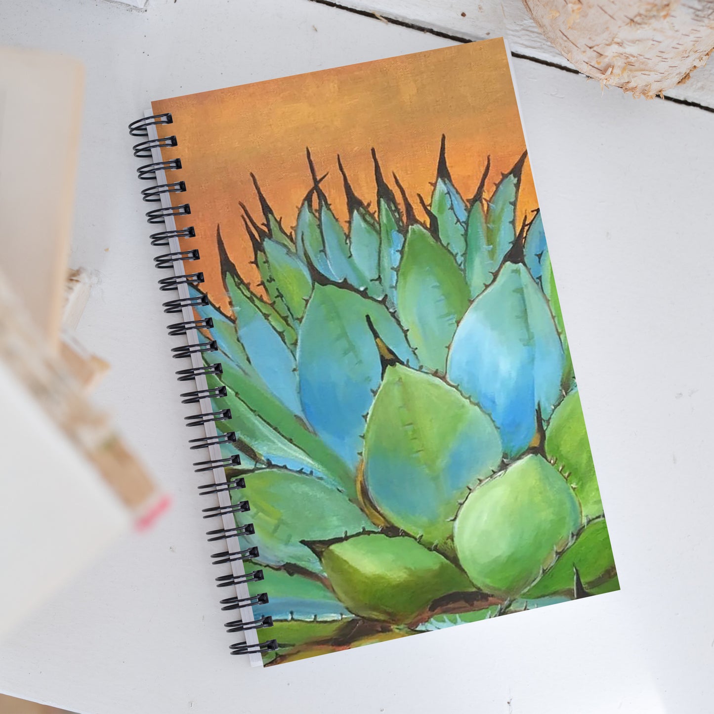 Blue Agave by Andrea Rodriguez | Spiral notebook