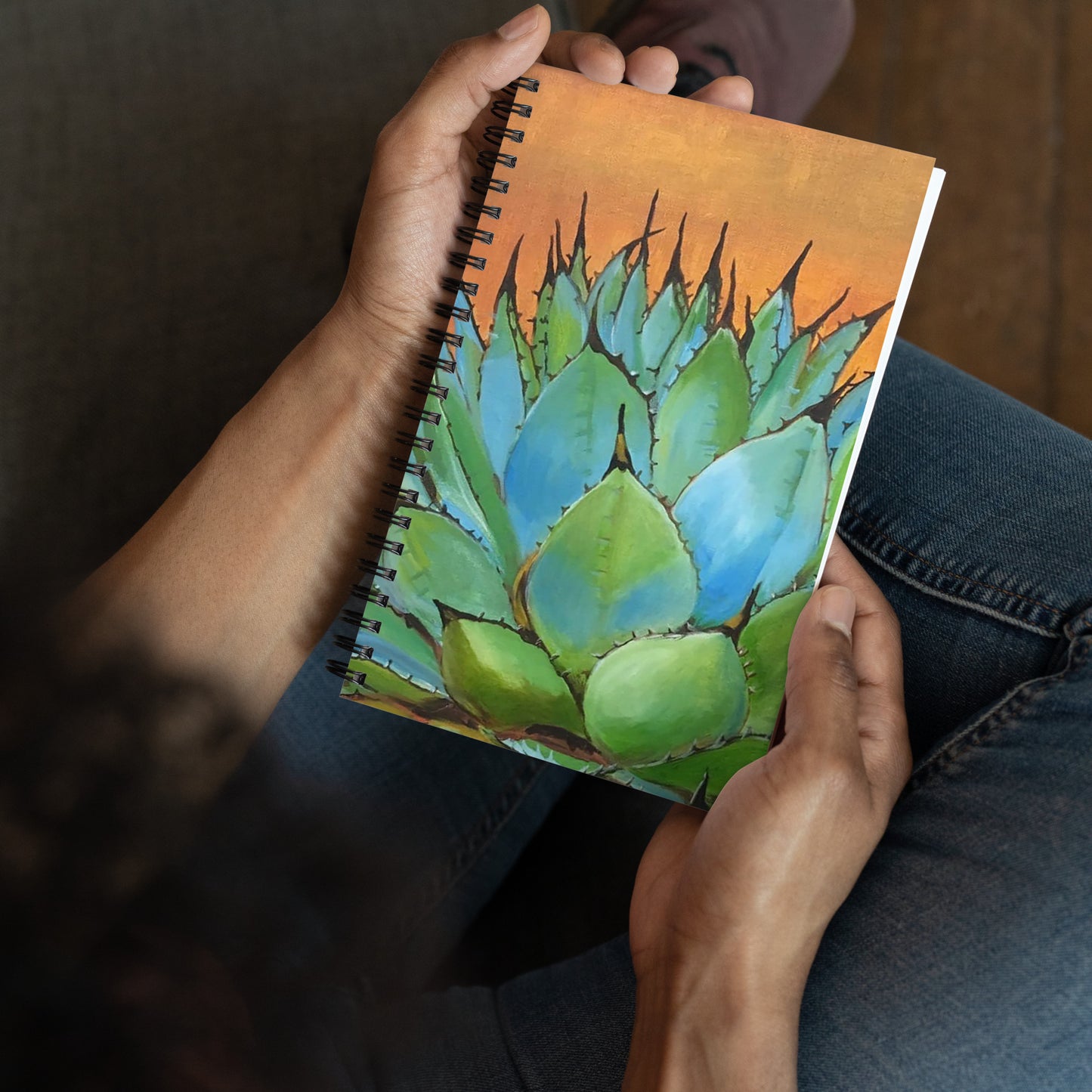 Blue Agave by Andrea Rodriguez | Spiral notebook