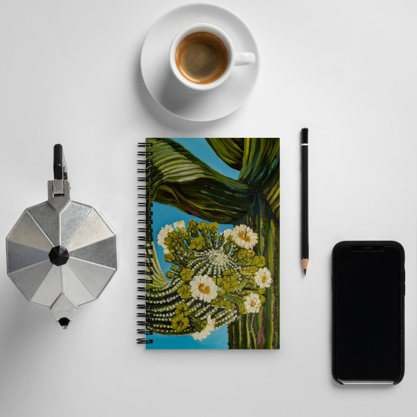 Twisted Saguaro by Andrea Rodriguez | Spiral notebook