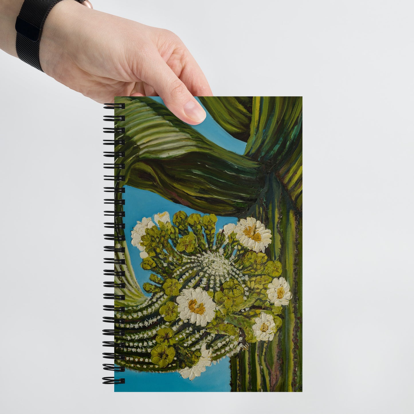 Twisted Saguaro by Andrea Rodriguez | Spiral notebook