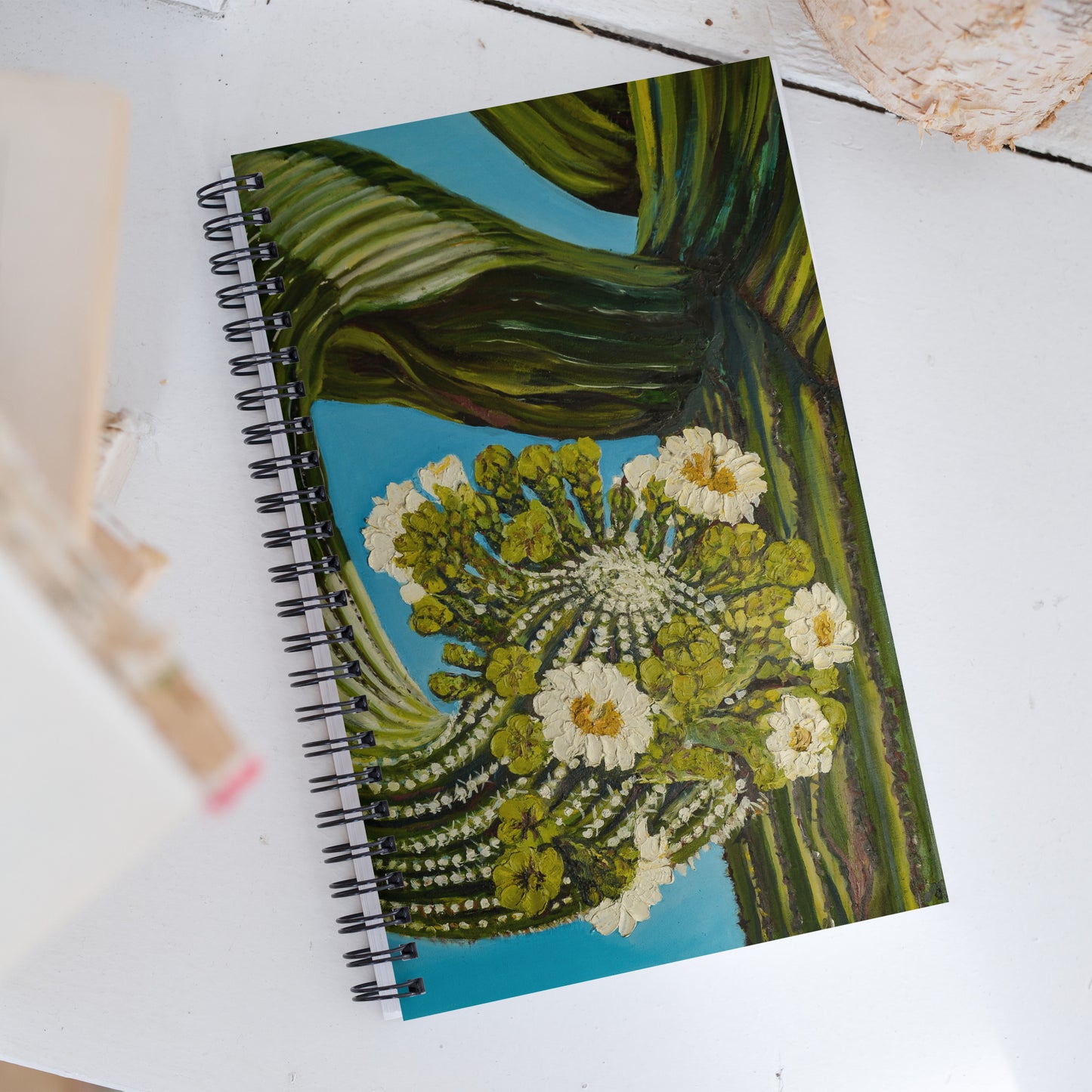 Twisted Saguaro by Andrea Rodriguez | Spiral notebook