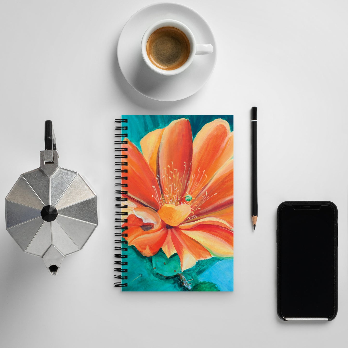 Desert Flower by Julie Bonner | Spiral notebook