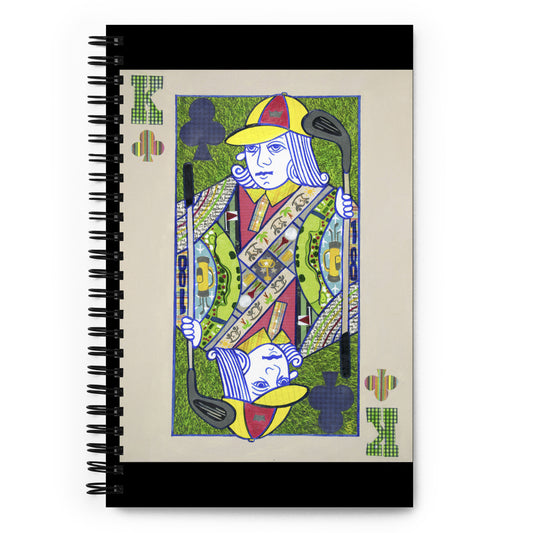 King of Clubs by Suzanne Villella | Spiral notebook