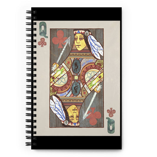 Queen of Clubs by Suzanne Villella | Spiral notebook