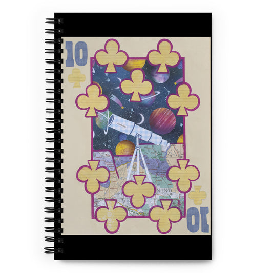 Ten of Clubs by Suzanne Villella | Spiral notebook