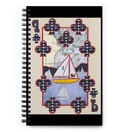 Nine of Clubs by Suzanne Villella | Spiral notebook