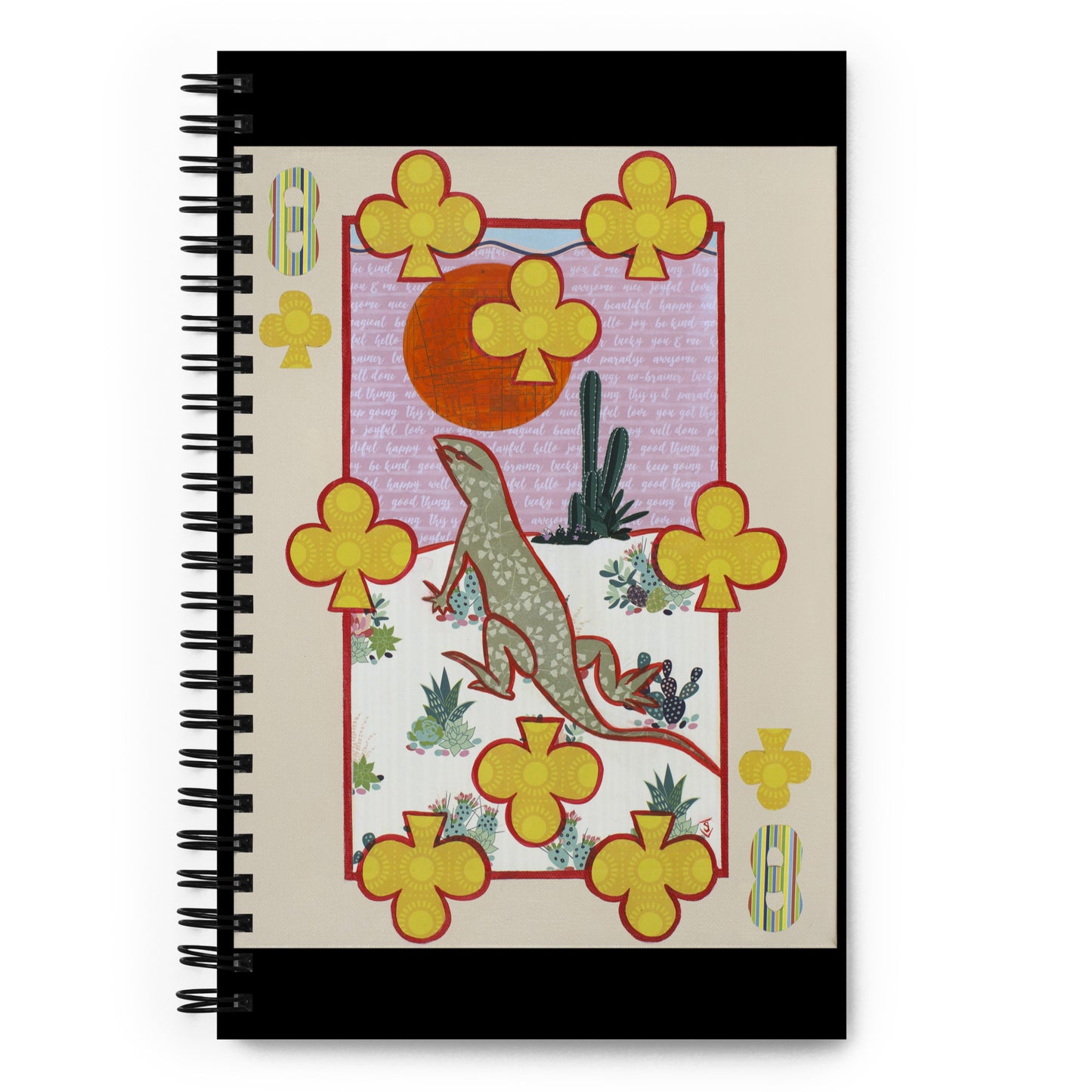 Eight of Clubs by Suzanne Villella | Spiral notebook