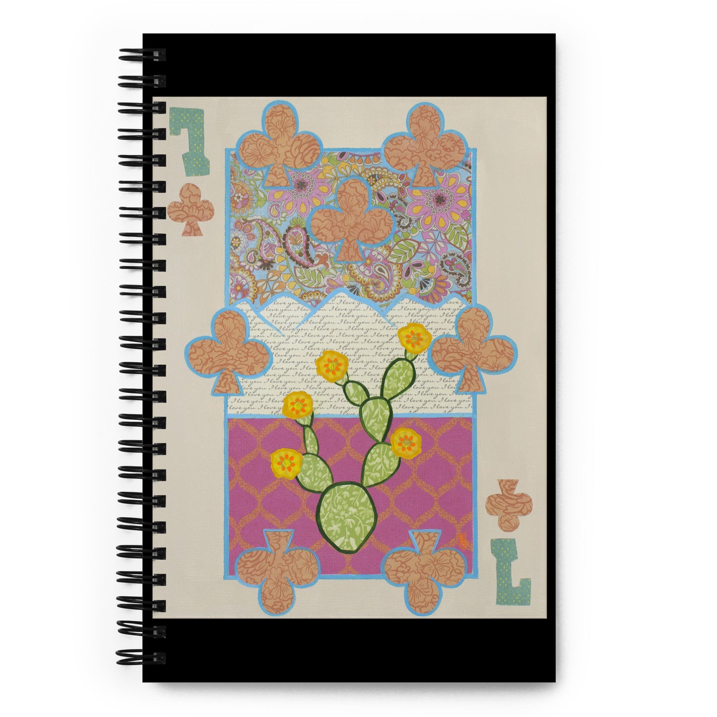 Seven of Clubs by Suzanne Villella | Spiral notebook