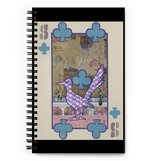 Five of Clubs by Suzanne Villella | Spiral notebook