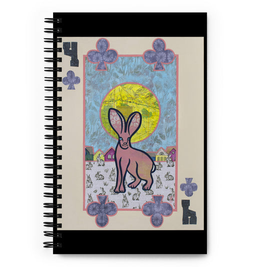 Four of Clubs by Suzanne Villella | Spiral notebook