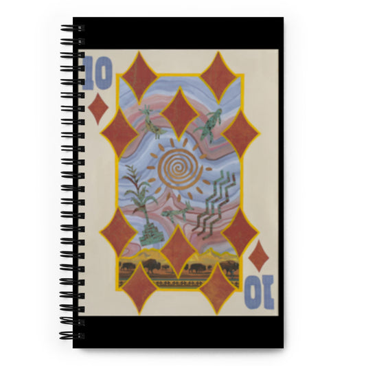 Ten of Diamonds by Suzanne Villella | Spiral notebook