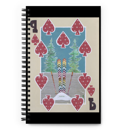 Nine of Spades by Suzanne Villella | Spiral notebook