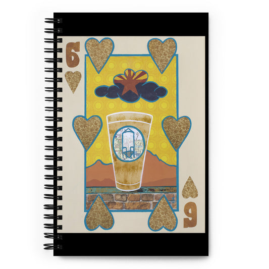 Six of Hearts by Suzanne Villella | Spiral notebook