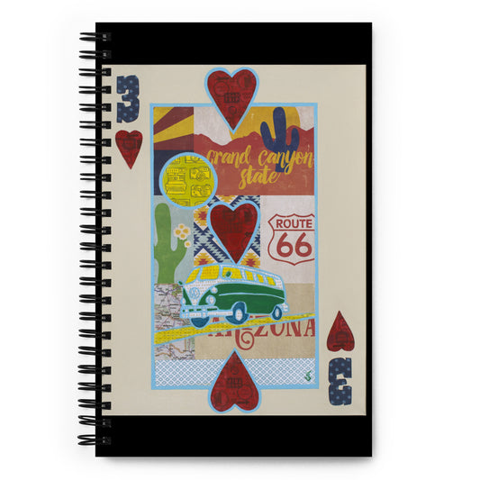 Three of Hearts by Suzanne Villella | Spiral notebook