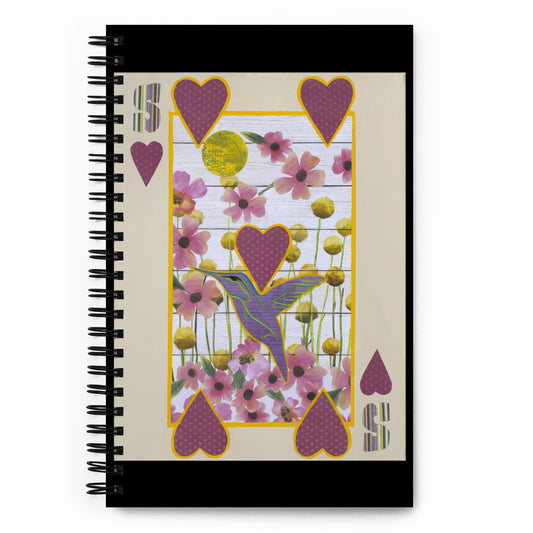 Five of Hearts by Suzanne Villella | Spiral notebook