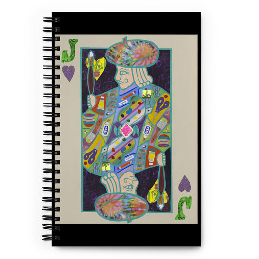 Jack of Hearts by Suzanne Villella | Spiral notebook