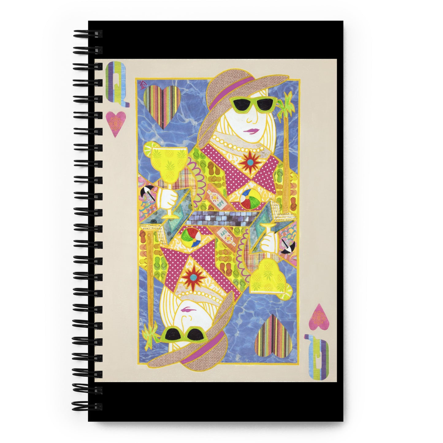 Queen of Hearts by Suzanne Villella | Spiral notebook