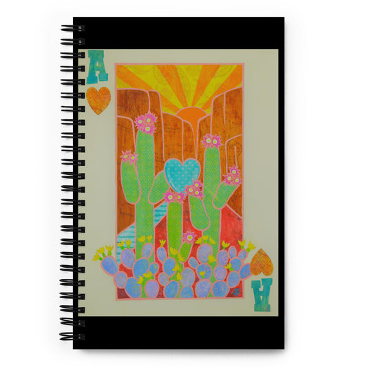 Ace of Hearts by Suzanne Villella | Spiral notebook