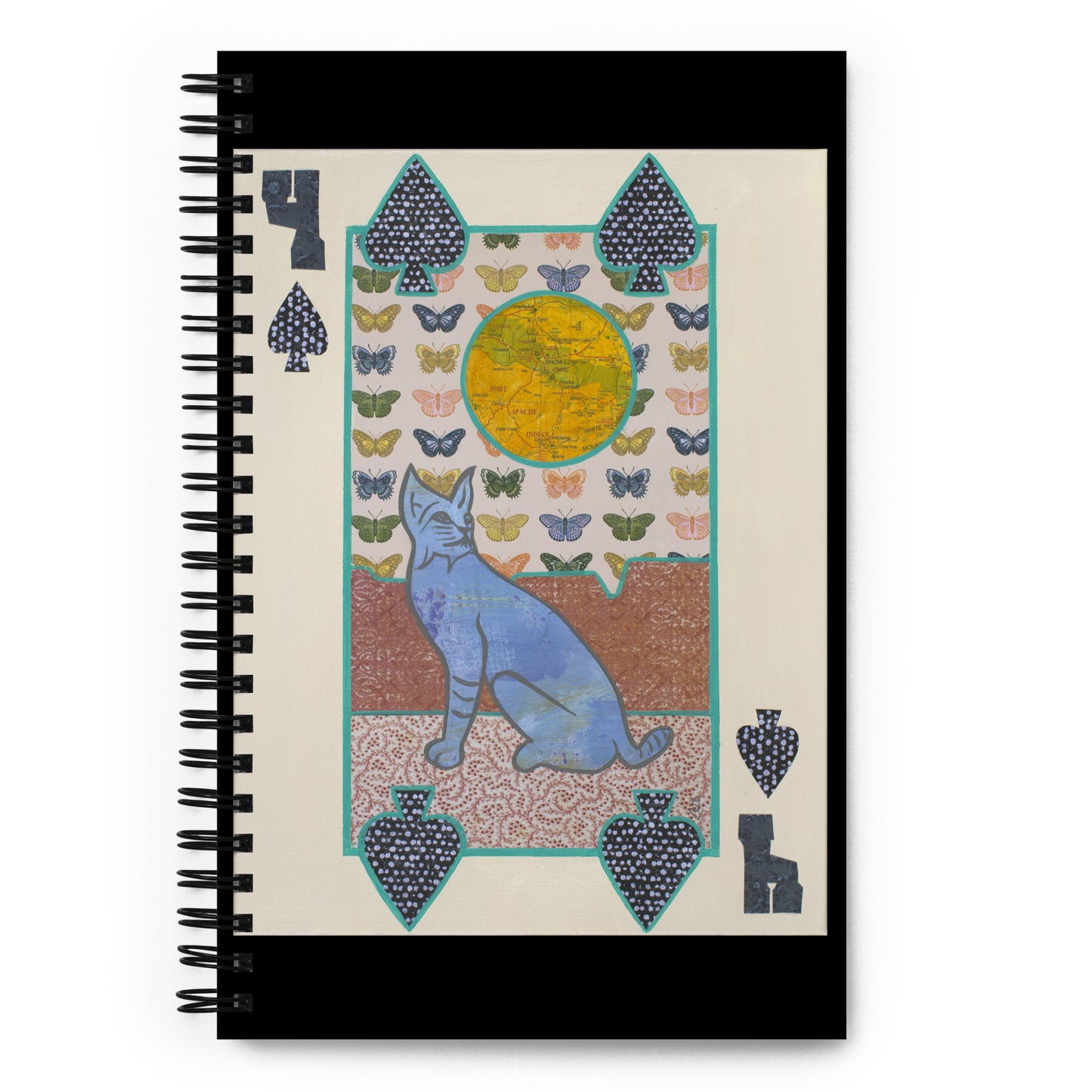 Four of Spades by Suzanne Villella | Spiral notebook