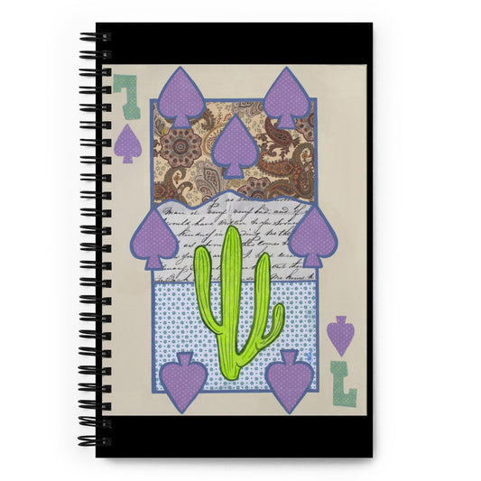 Seven of Spades by Suzanne Villella | Spiral notebook