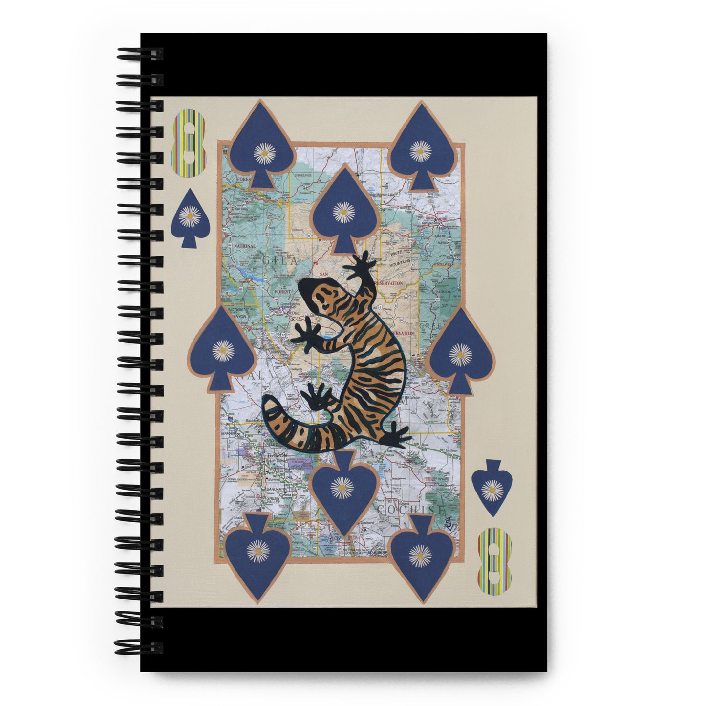 Eight of Spades by Suzanne Villella | Spiral notebook