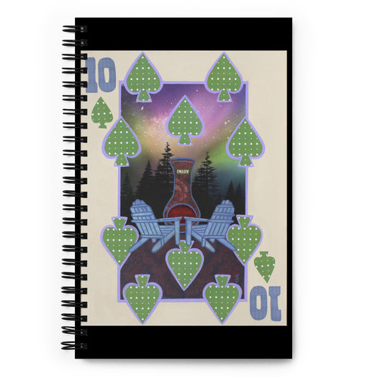 Ten of Spades by Suzanne Villella | Spiral notebook