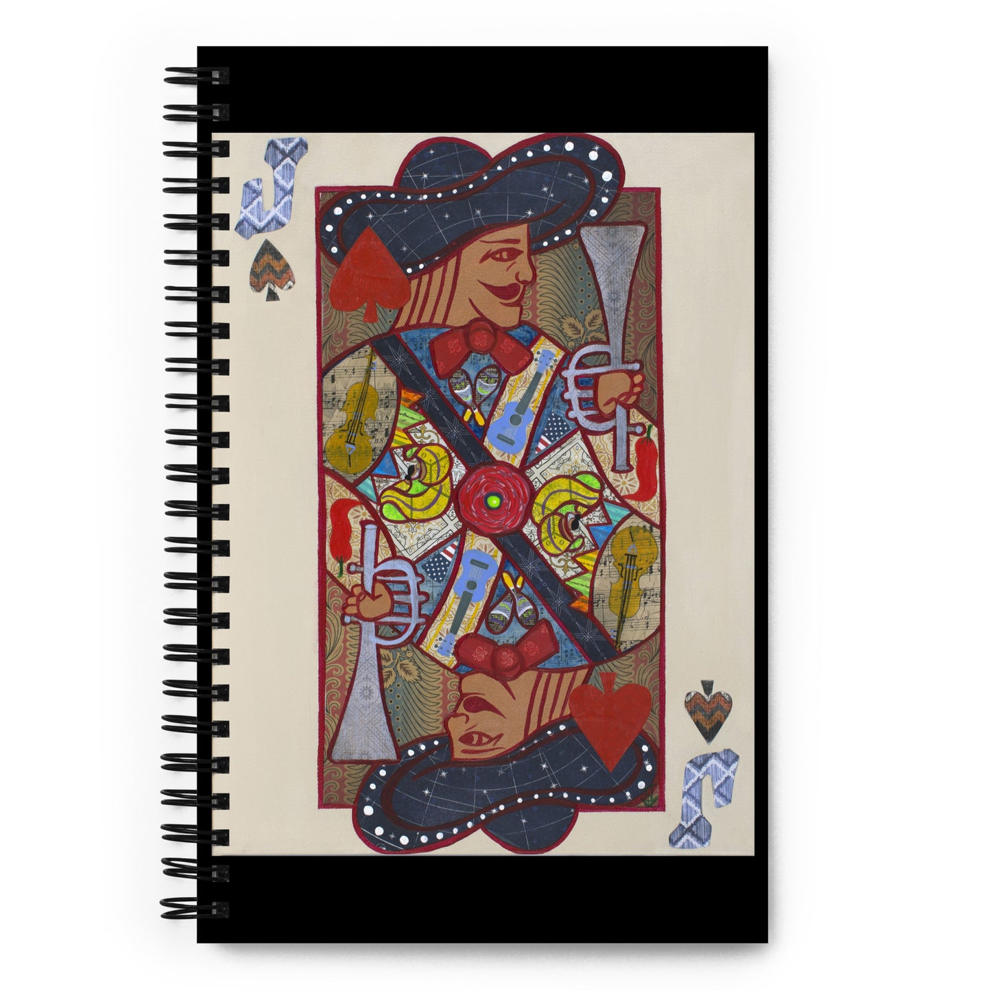 Jack of Spades by Suzanne Villella | Spiral notebook