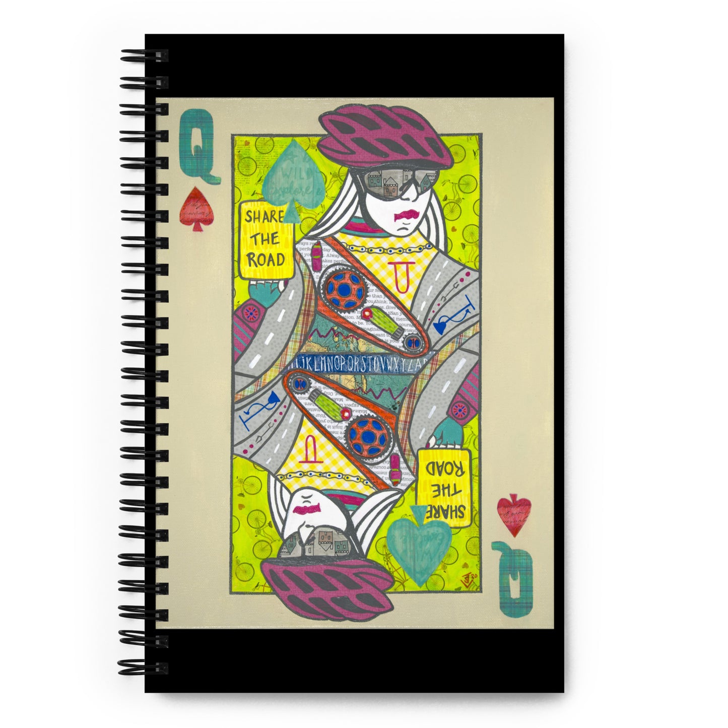 Queen of Spades by Suzanne Villella | Spiral notebook