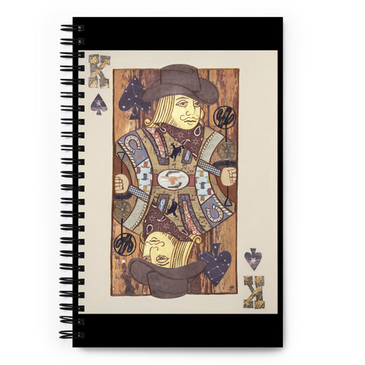 King of Spades by Suzanne Villella | Spiral notebook