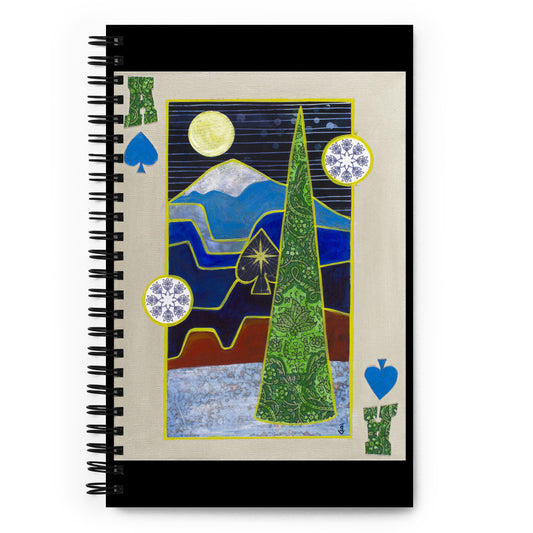 Ace of Spades by Suzanne Villella | Spiral notebook