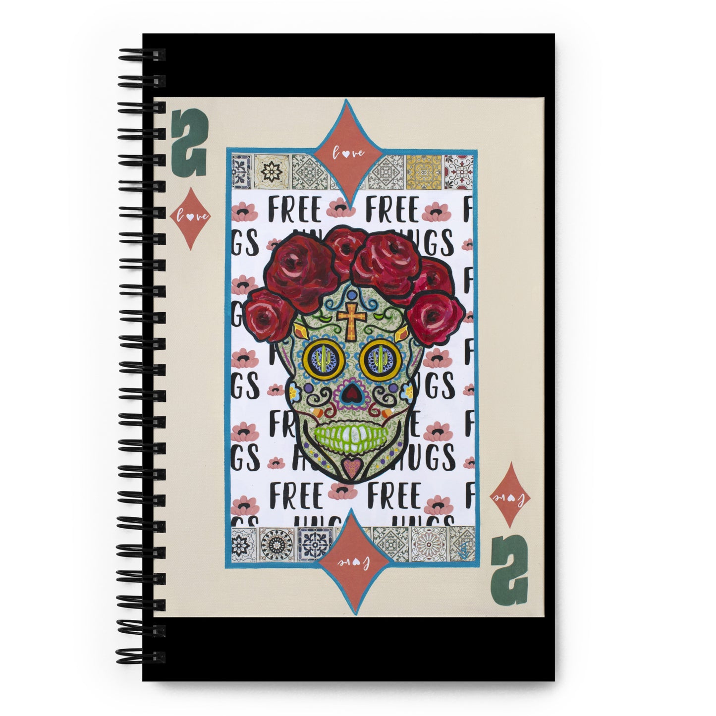 Two of Diamonds by Suzanne Villella | Spiral notebook