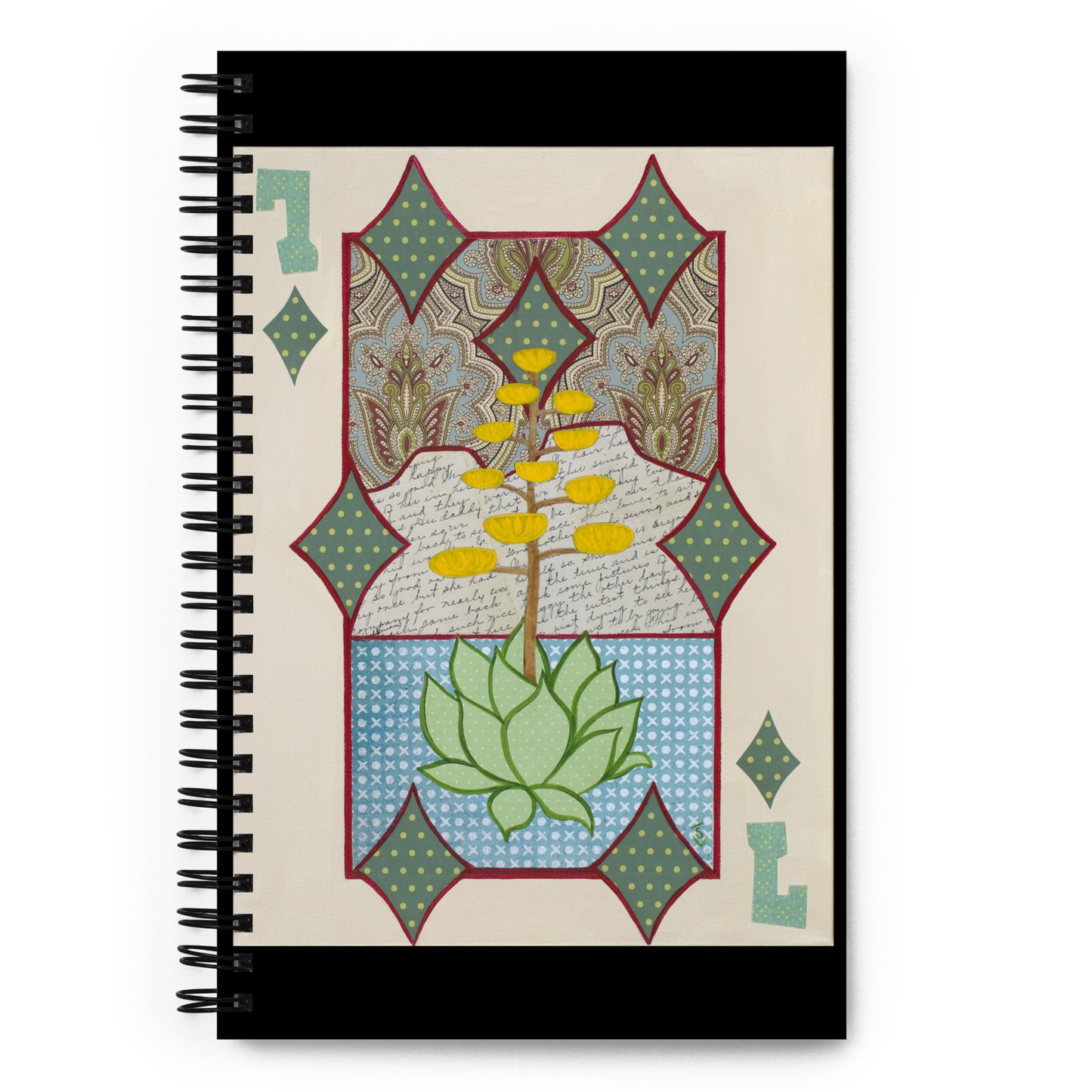 Seven of Diamonds by Suzanne Villella | Spiral notebook