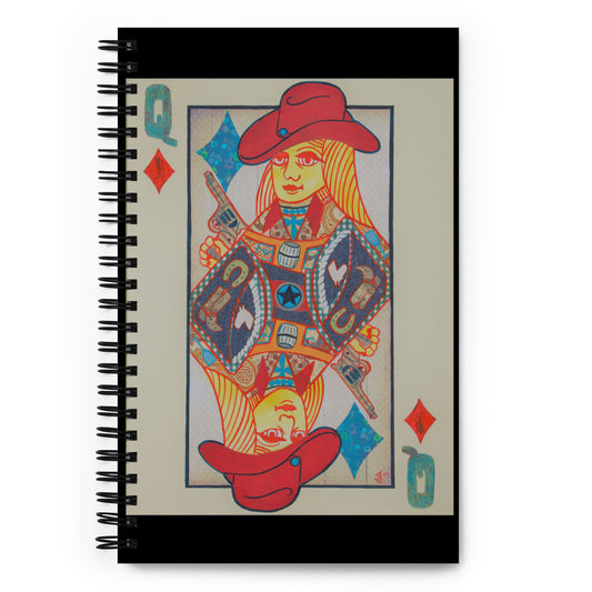 Queen of Diamonds by Suzanne Villella | Spiral notebook