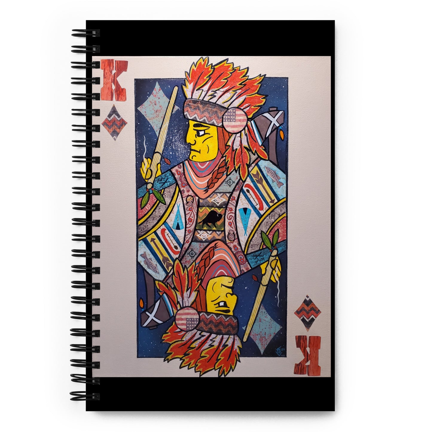 King of Diamonds by Suzanne Villella | Spiral notebook