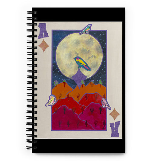 Ace of Diamonds by Suzanne Villella | Spiral notebook