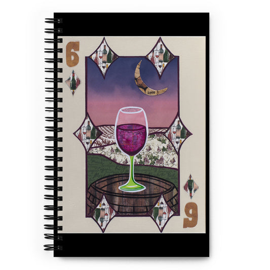 Six of Diamonds by Suzanne Villella | Spiral notebook