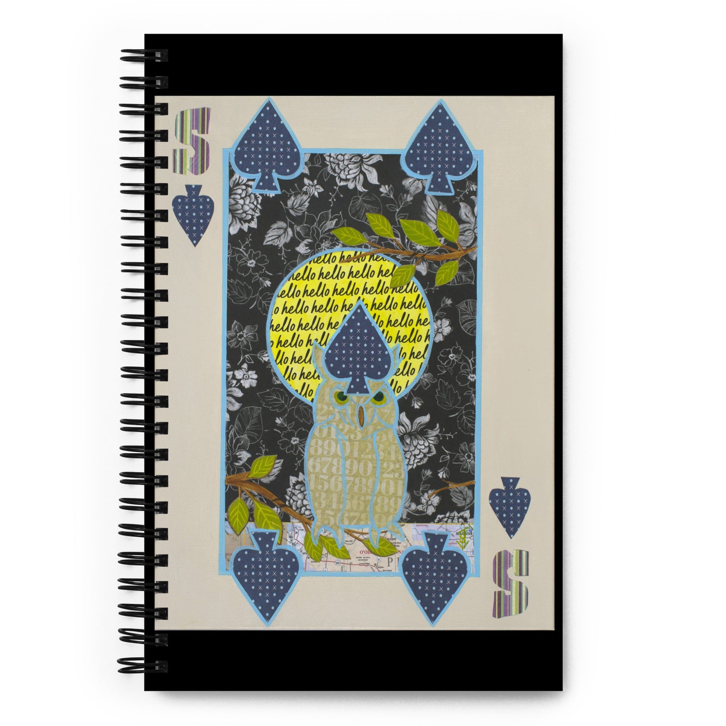 Five of Spades by Suzanne Villella | Spiral notebook
