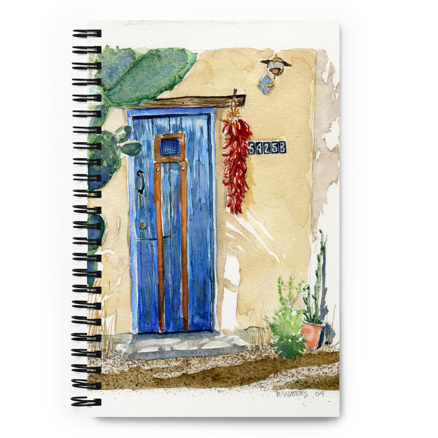 Blue Door Ft Lowell by Rob Waters | Spiral notebook