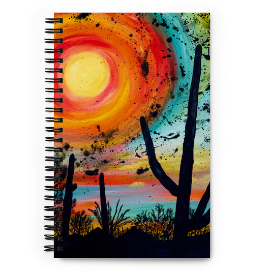 Saguaro Sun by Courtney Christie | Spiral notebook