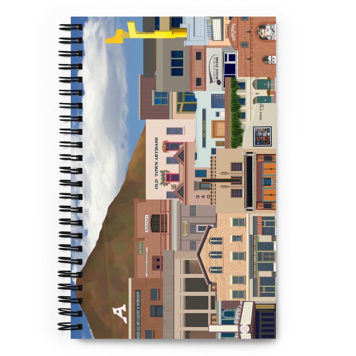 Dowtown A&E by Mike Berren | Spiral notebook