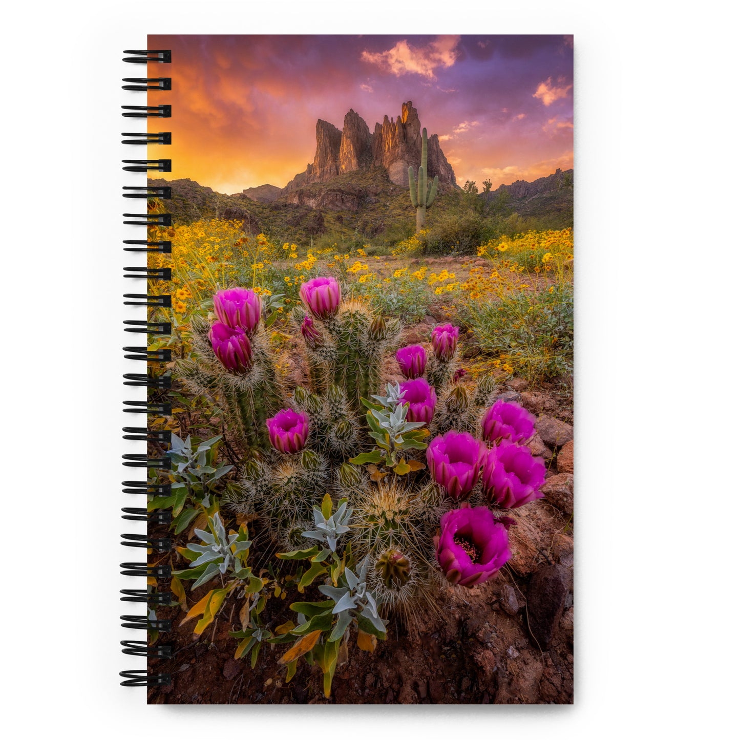 Sonoran Bloom by Sean Parker Photography | Spiral notebook