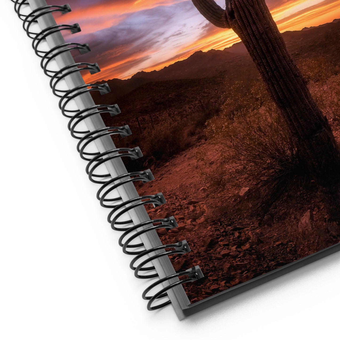 Saguaro Sunset by Sean Parker Photography | Spiral notebook