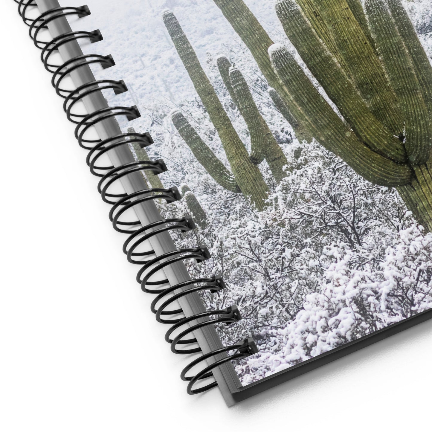 Saguaro Snowfall by Sean Parker Photography | Spiral notebook