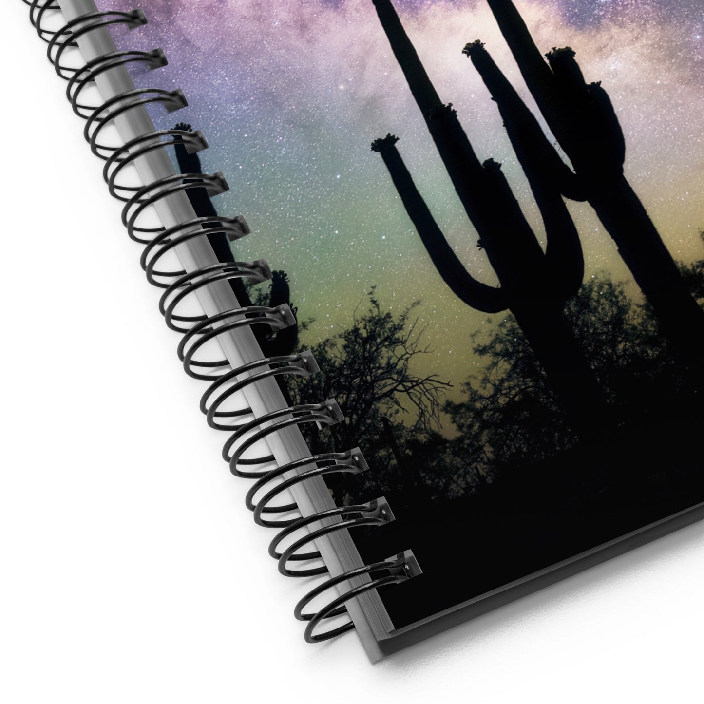 Saguaro Starlight by Sean Parker Photography | Spiral notebook