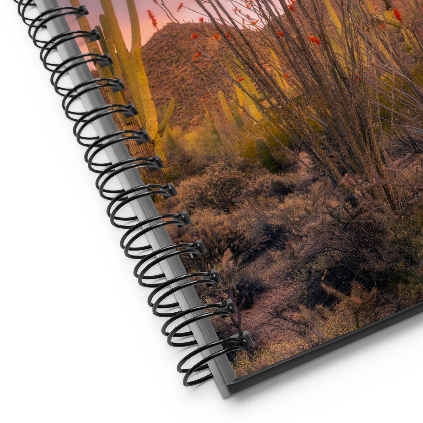 Tucson Mountain Park Sunset by Sean Parker Photography | Spiral notebook